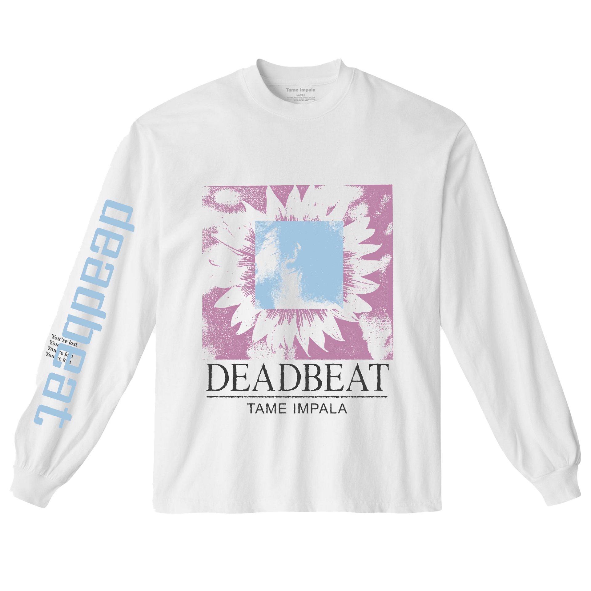 Deadbeat | White Longsleeve Tour Tee – Tame Impala UK