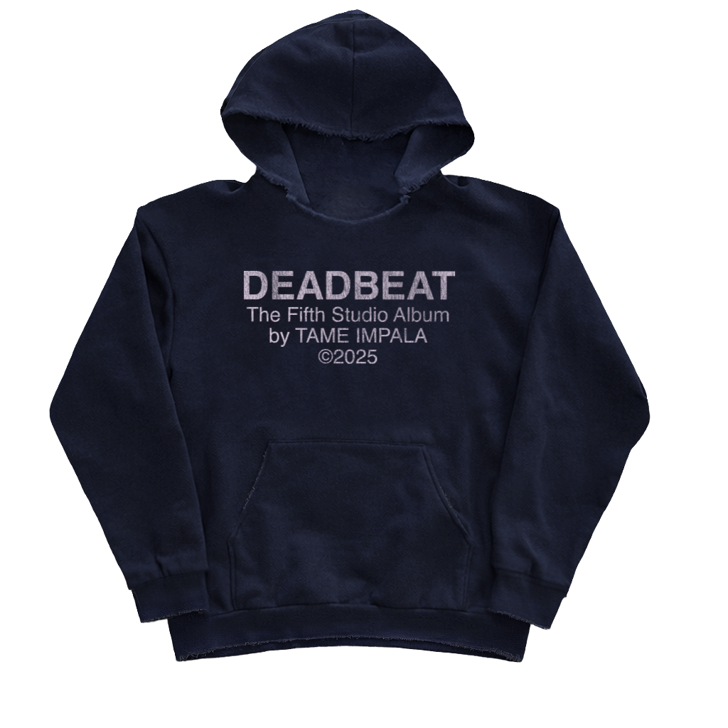 Navy blue Tame Impala 'DEADBEAT' hoodie