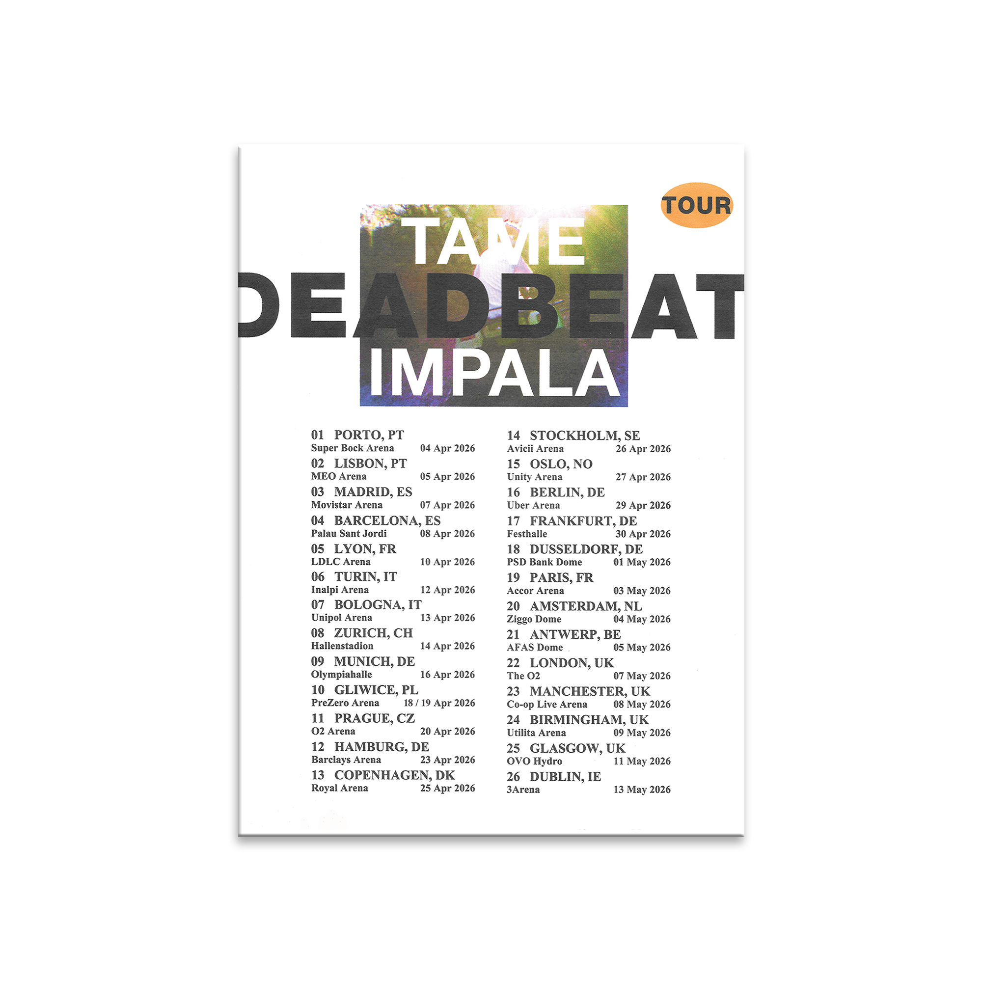 Deadbeat EU/UK Tour Poster