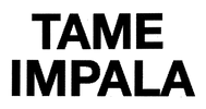 Black Tame Impala logo against a transparent background