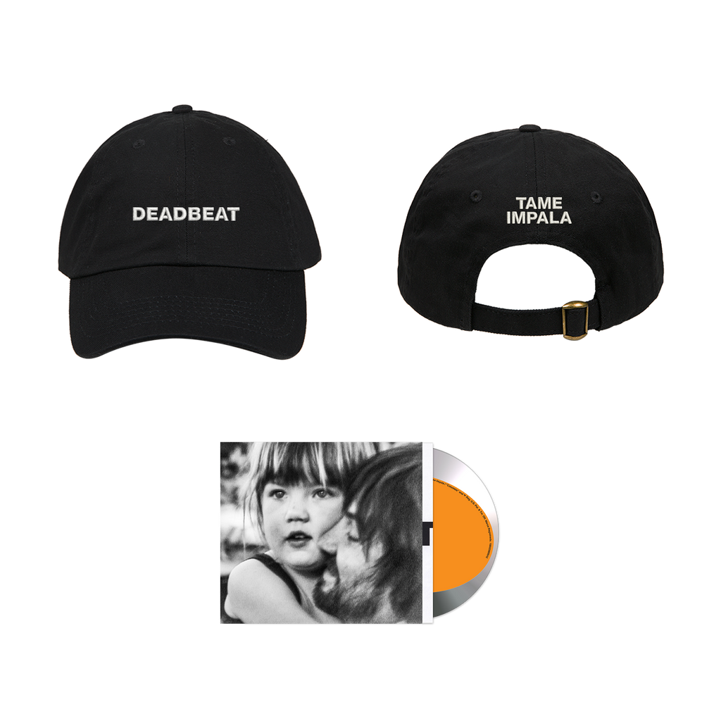 Bundle with a black tame impala cap and Deadbeat CD